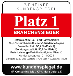 Platz beim 7. Rheiner Kundenspiegel